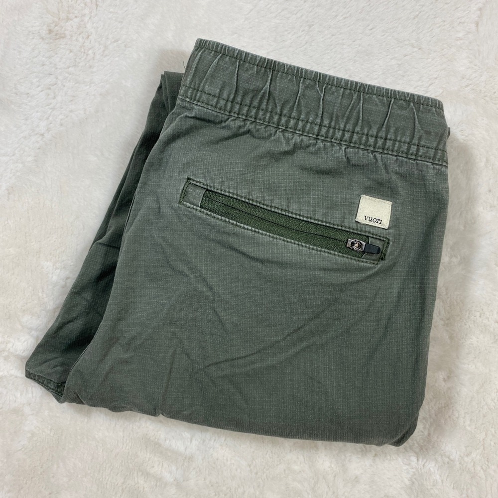 Vuori Utility Pants VW401 Olive Green Drawstring Jogger Casual Women's S